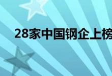 28家中国钢企上榜2021年世界钢企50强