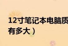 12寸笔记本电脑质量排行（12寸笔记本电脑有多大）