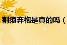 割须弃袍是真的吗（割须弃袍是谁（图文））