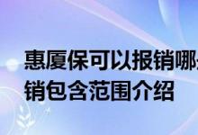 惠厦保可以报销哪些疾病项目费用 惠厦保报销包含范围介绍 