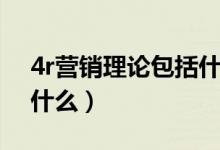 4r营销理论包括什么（4r营销理论的内容是什么）