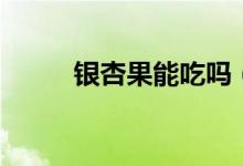 银杏果能吃吗（银杏果可以吃吗）