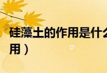 硅藻土的作用是什么能做肥料吗（硅藻土的作用）