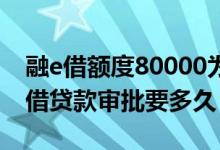 融e借额度80000为什么审批不通过 工行融e借贷款审批要多久