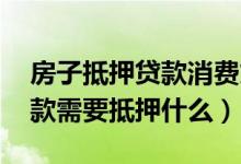 房子抵押贷款消费贷 一定要消费吗（消费贷款需要抵押什么）