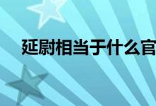 延尉相当于什么官（延尉相当于哪种官）