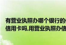 有营业执照办哪个银行的信用卡额度高（用营业执照可以办信用卡吗,用营业执照办信用卡额度有多少）