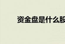 资金盘是什么股 资金盘是什么意思
