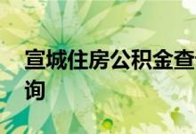 宣城住房公积金查询 宣城个人住房公积金查询