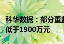 科华数据：部分董监高拟合计增持公司股份不低于1900万元