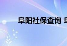 阜阳社保查询 阜阳个人社保卡查询