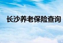 长沙养老保险查询 长沙个人养老保险查询