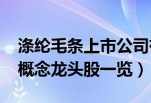 涤纶毛条上市公司有哪些（2022年涤纶毛条概念龙头股一览）