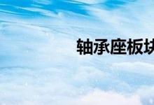 轴承座板块概念股票一览