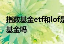 指数基金etf和lof是啥意思 etf和lof属于指数基金吗