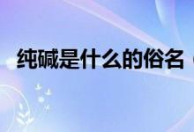 纯碱是什么的俗名（纯碱是什么（图文））