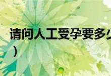 请问人工受孕要多少钱（人工受孕大概多少钱）