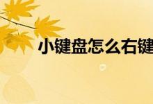 小键盘怎么右键（小键盘怎么解锁）