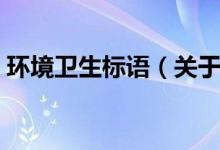 环境卫生标语（关于环境卫生的标语有哪些）