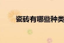 瓷砖有哪些种类（瓷砖分为几大类）