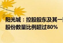 阳光城：控股股东及其一致行动人累计质押数量占所持公司股份数量比例超过80%
