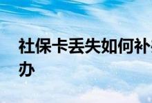 社保卡丢失如何补办河南 社保卡丢失如何补办