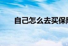 自己怎么去买保险 自己怎么去买保险