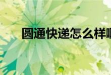 圆通快递怎么样啊（圆通快递怎么样）
