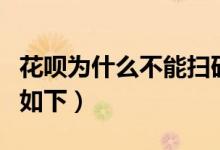花呗为什么不能扫码付款给别人了（主要原因如下）