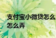 支付宝小微贷怎么申请贷款 支付宝小微贷款怎么弄