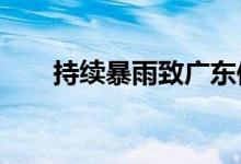 持续暴雨致广东保险业估损1.86亿元