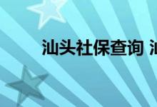 汕头社保查询 汕头个人社保卡查询