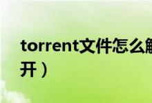 torrent文件怎么解压（torrent文件怎么打开）