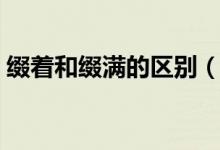 缀着和缀满的区别（缀满的缀的拼音怎么写）