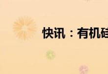 快讯：有机硅概念股快速拉升