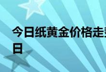 今日纸黄金价格走势最新查询 2022年6月21日
