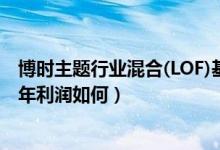 博时主题行业混合(LOF)基金持仓了哪些债券（该基金2020年利润如何）