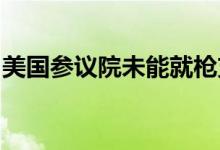 美国参议院未能就枪支管理立法谈判达成协议