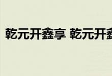 乾元开鑫享 乾元开鑫享新晋专享是什么意思