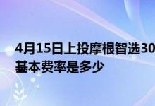 4月15日上投摩根智选30混合近三月以来下降16.13%基金基本费率是多少