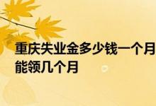 重庆失业金多少钱一个月2022 重庆失业金领取条件及标准能领几个月 