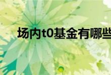 场内t0基金有哪些 国内场内基金有t0吗