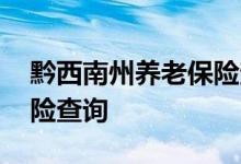 黔西南州养老保险查询 黔西南州个人养老保险查询