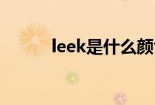 leek是什么颜色（LEEK是什么）