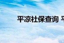 平凉社保查询 平凉个人社保卡查询