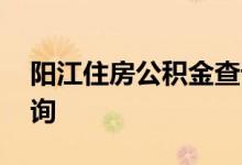 阳江住房公积金查询 阳江个人住房公积金查询