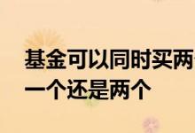 基金可以同时买两个相同的吗 同一类基金买一个还是两个