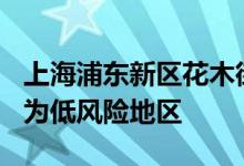 上海浦东新区花木街道丁香路910弄明起调整为低风险地区