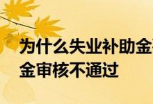 为什么失业补助金要慎重领取 为何失业补助金审核不通过 