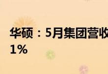 华硕：5月集团营收为380.84亿元同比减少7.1%